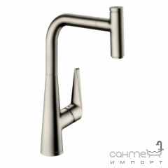 Смеситель для кухни с вытяжным изливом Hansgrohe Metris Talis Select M51 73853800 нержавеющая сталь Запоріжжя