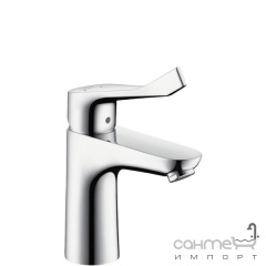 Смеситель для раковины с удлиненным рычагом, со сливным гарнитуром Hansgrohe Focus Care 31911000 хром Кропивницкий