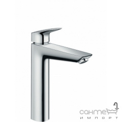 Смеситель для раковины без донного клапана Hansgrohe Logis 71091000 Хром Вінниця