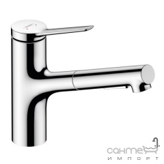 Смеситель для кухни с вытяжным изливом Hansgrohe Zesis M33 74800000 хром Луцьк