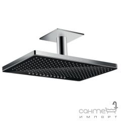Верхний душ с потолочным кронштейном Hansgrohe Rainmaker Select 460 2jet 24004600 хром/черный Тернопіль
