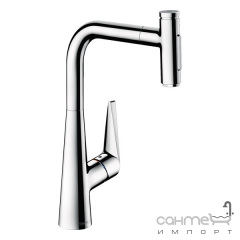 Смеситель для кухни с выдвижным изливом Hansgrohe Talis Select 73867000 хром Изюм