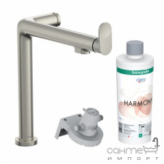 Смеситель для кухни + фильтр Hansgrohe Aqiuttura M91 76802800 нержавеющая сталь Чернігів