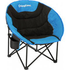 Раскладное кресло KingCamp Moon Leisure Chair Black/Blue (KC3816 Black/Blue) Винница