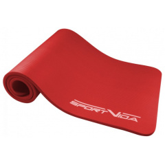 Килимок для йоги та фітнесу SportVida NBR Red 1.5 см (SV-HK0073) Суми