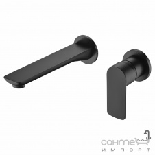 Смеситель со стены для раковины Vito 1105-065BL чёрный (со скрытой частью)