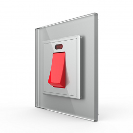 Майстер вимикач 20 ампер Livolo Сірий (VL-C7KMKV20A-2IP)