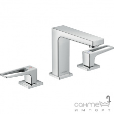 Смеситель для раковины врезной на 3 отверстия Hansgrohe Metropol 74514000 хром