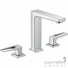 Смеситель для раковины врезной на 3 отверстия Hansgrohe Metropol 74515000 хром