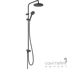 Душова стійка без змішувача Hansgrohe Vernis Blend 200 1jet reno EcoSmart 26099670 матова чорна