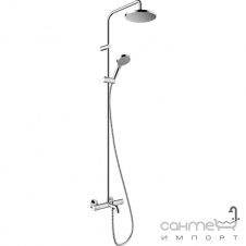 Душова стійка із змішувачем-термостатом для ванни Hansgrohe Vernis Blend EcoSmart 26079000 хром