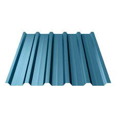 Фото - Профнастил Ruukki Т35 Polyester 0,45 мм RR-35 (Блакитне озеро) Профнастил Ruukki Т35 Polyester 0,45 мм RR-35 (Блакитне озеро)
