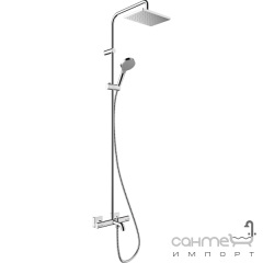 Душевая стойка с смесителем-термостатом для ванны Hansgrohe Vernis Shape EcoSmart 26098000 хром Чернигов
