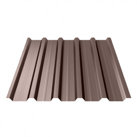 Профнастил Ruukki Т35 Rough Matt 0,45 мм RR-887 (Каштан)