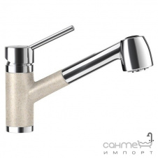 Смеситель для кухни с выдвижной лейкой Schock Pila 541120 эмаль в цвете Cristalite 15 graphite