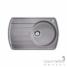 Гранитная кухонная мойка с сушкой Blanco Rondoval 45S Silgranit 515772 антрацит