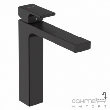 Смеситель для раковины высокий Hansgrohe Vernis Shape 71591670 матовый черный