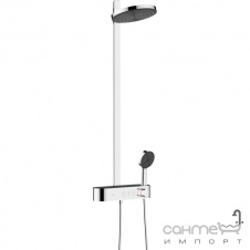 Душова стійка з термостатом Hansgrohe Pulsify Showerpipe 260 2jet 24241670 Matt Black матовий чорний
