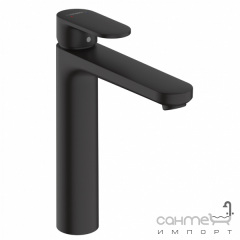 Смеситель для раковины высокий Hansgrohe Vernis Blend 71582670 матовый черный Лубни