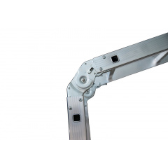 Чотирьохсекційна шарнірна драбина трансформер 2 x 4 + 2 x 5 сходинки Техпром Самбір