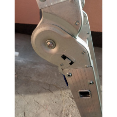 Чотирьохсекційна шарнірна драбина трансформер 2 x 4 + 2 x 5 сходинки Техпром Самбір