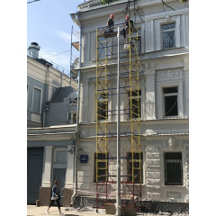 Вышка-тура 12 м на колесах Техпром 1.2 х 2.0 (м) 9+1 Стандарт Тячев