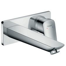HANSGROHE LOGIS смеситель для умывальника, однорычажный, настенный, скрыт. монтаж, хром