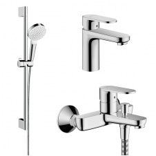 HANSGROHE VERNIS BLEND набор смесителей для ванны раковина 100 (71551000+71440000+26533400)