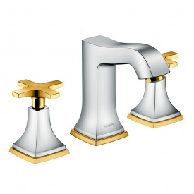 HANSGROHE METROPOL Classic смеситель для умывальника двухвентильный хром/золото