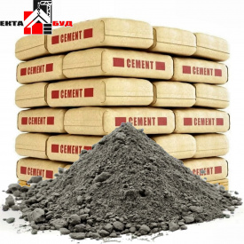Цемент М-500 Д0 фасований в мішках по 25 кг Портландцемент ПЦ І-500-Н