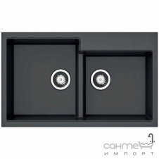 Гранитная кухонная мойка Fabiano Navio 86x55x20 Antracit черная