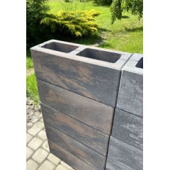 Блок для забора двухсторонний Колор-Микс, 200х200х500 Кобыжча