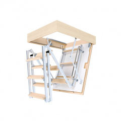 Чердачная лестница Bukwood Luxe Metal Mini 90х80 см Калуш