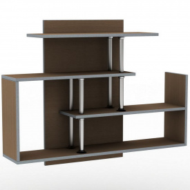 Полка навесная Тиса Мебель ПУ-21 Яблоня локарно-темная