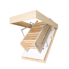 Чердачная лестница Bukwood Double Luxe Long 120х70 см Пологи