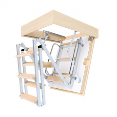 Чердачная лестница Bukwood Double Luxe Metal Mini 90х70 см Кобыжча