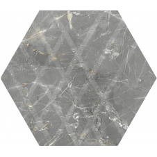 Керамогранитная плитка Paradyz Marvelstone Light Grey Heksagon Gres Szkl. Mat. G1 19,8х17,1 см