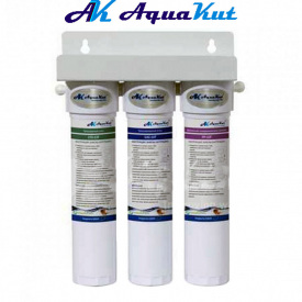 Aquakut Фильтр трёхступенчатый быстросьёмные картриджи FP-3FF