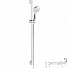 Душевой гарнитур Hansgrohe Crometta 1jet EcoSmart 26539400 хром/белый