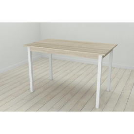 Стіл кухонний Ferrum-decor Маріо 75x120x60 Білий ДСП Сонома 16мм (MAR0025)