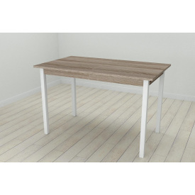 Стіл кухонний Ferrum-decor Маріо 75x120x80 Білий ДСП Сонома Трюфель 16мм (MAR0040)