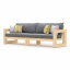 Комплект деревянной дубовой мебели JecksonLoft Морисон темно-серый 0220 Линовиця