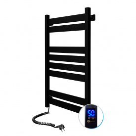 Полотенцесушитель электрический Navin Largo 500х800 Sensor левый, черный муар 12-244153-5080