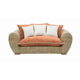 Двомісна софа-диван Cruzo Пеллегріно плетена натуральний ротанг