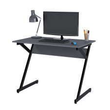 Компьютерний стіл Loft-design L-7 100х60х80 см у кольорі антрацит