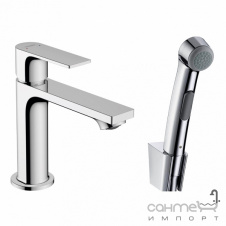 Смеситель для раковины с гигиеническим душем Hansgrohe Rebris E 72216000 хром