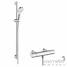 Душовий гарнітур Hansgrohe Crometta Vario з термостатом Ecostat 1001CL 27813400 хром