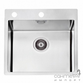 Кухонная мойка Alveus Pure UP 20 1123786 нержавеющая сталь полированная, донный клапан плоский