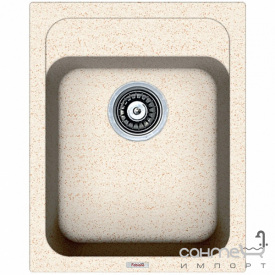 Гранитная кухонная мойка Fabiano Classic 40x50 Cream крем