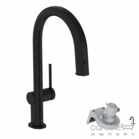 Смеситель для кухни с подключением для фильтрованной воды Hansgrohe Aqiuttura M91 76826670 матовый черный, S-Box